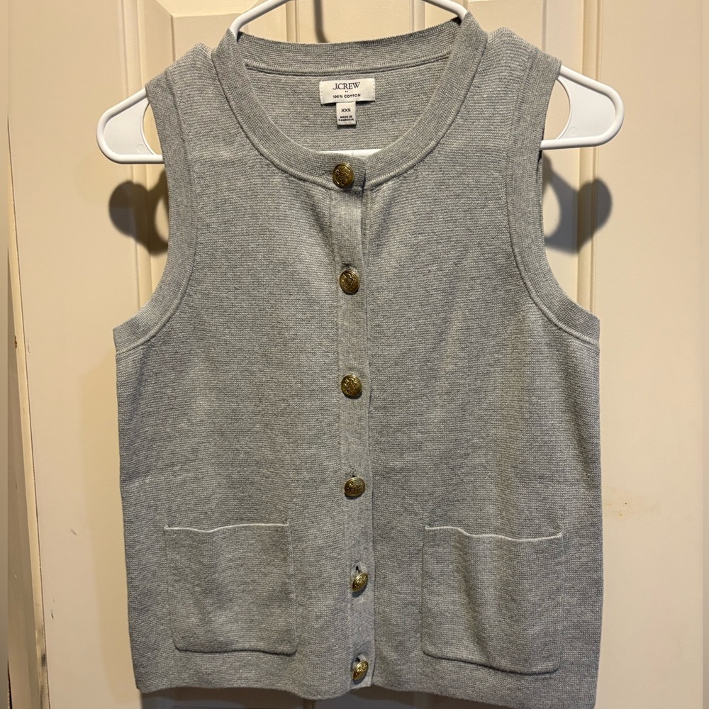 J.Crew Factory Button Up Sweater Vest - Picture 2 of 6